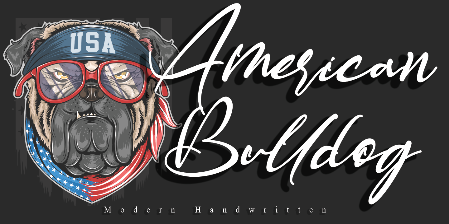 Пример шрифта American Bulldog #1